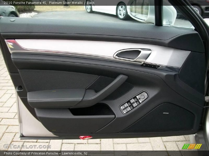 Platinum Silver Metallic / Black 2010 Porsche Panamera 4S