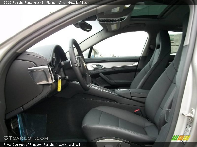 Platinum Silver Metallic / Black 2010 Porsche Panamera 4S