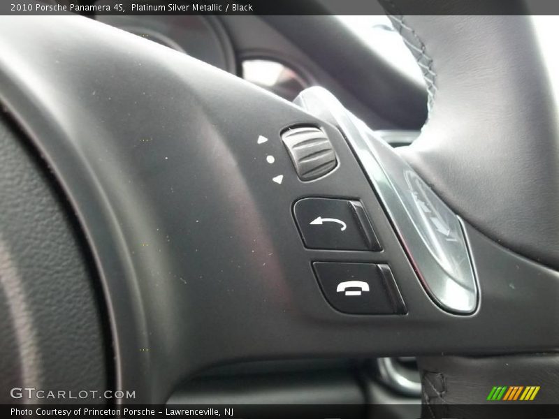 Platinum Silver Metallic / Black 2010 Porsche Panamera 4S