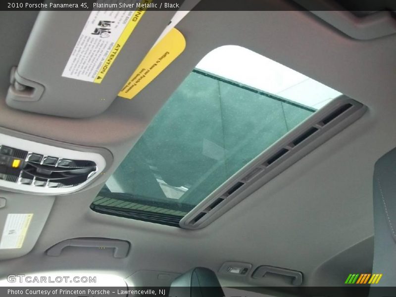 Platinum Silver Metallic / Black 2010 Porsche Panamera 4S