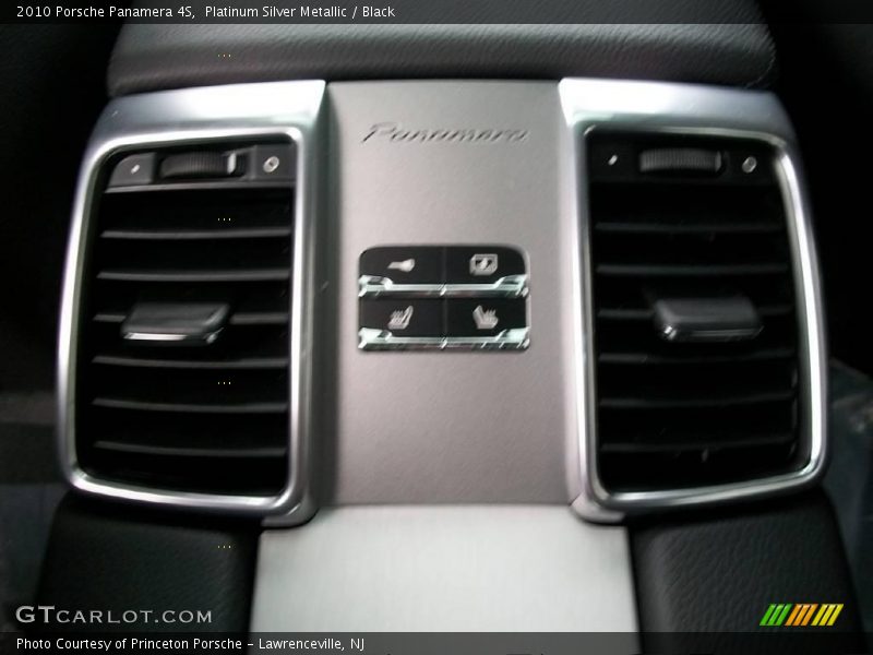 Platinum Silver Metallic / Black 2010 Porsche Panamera 4S