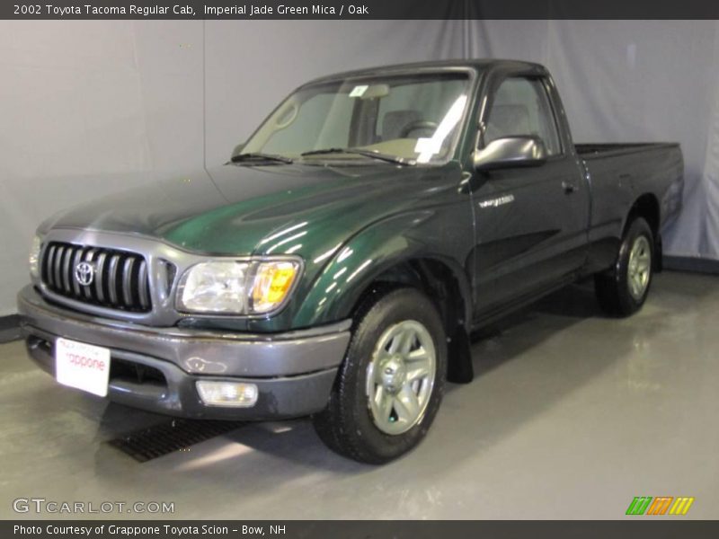 Imperial Jade Green Mica / Oak 2002 Toyota Tacoma Regular Cab