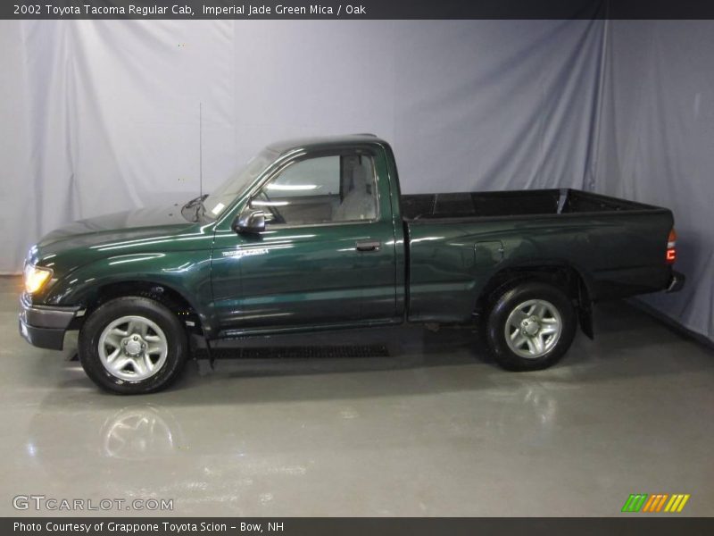 Imperial Jade Green Mica / Oak 2002 Toyota Tacoma Regular Cab