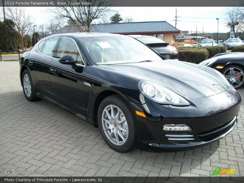 Black / Luxor Beige 2010 Porsche Panamera 4S