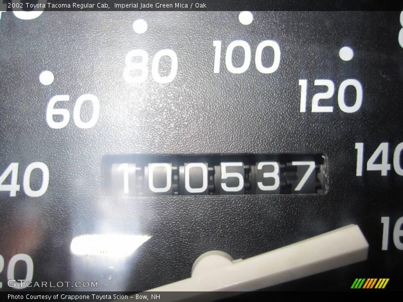 Imperial Jade Green Mica / Oak 2002 Toyota Tacoma Regular Cab