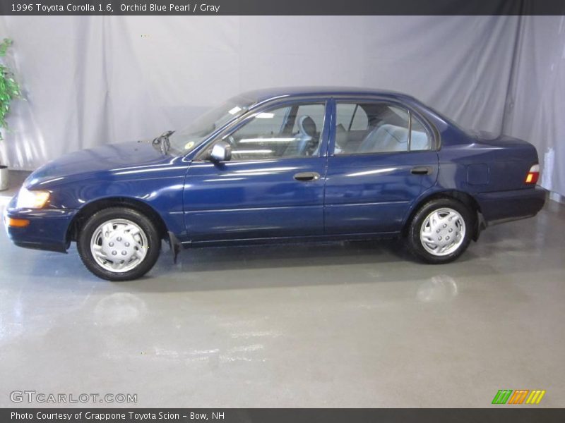 Orchid Blue Pearl / Gray 1996 Toyota Corolla 1.6