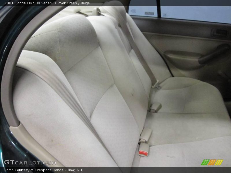 Clover Green / Beige 2001 Honda Civic DX Sedan