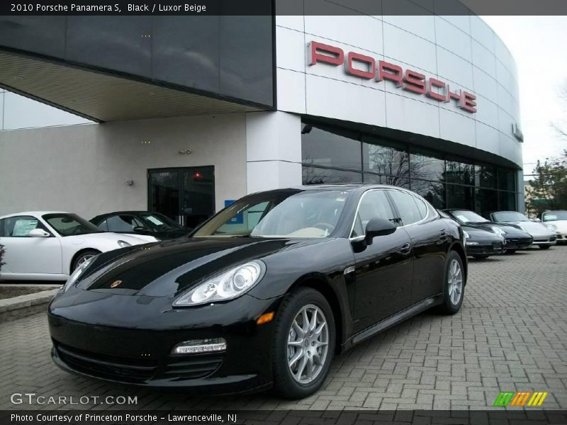 Black / Luxor Beige 2010 Porsche Panamera S