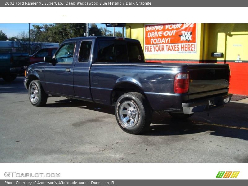 Deep Wedgewood Blue Metallic / Dark Graphite 2002 Ford Ranger XL SuperCab