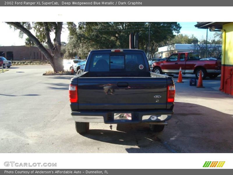 Deep Wedgewood Blue Metallic / Dark Graphite 2002 Ford Ranger XL SuperCab
