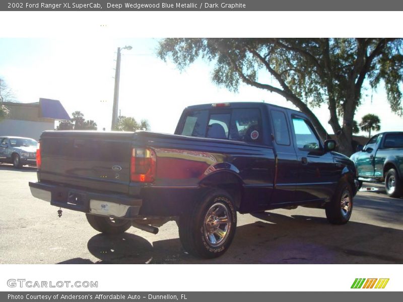Deep Wedgewood Blue Metallic / Dark Graphite 2002 Ford Ranger XL SuperCab