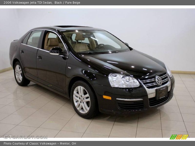Black / Pure Beige 2006 Volkswagen Jetta TDI Sedan