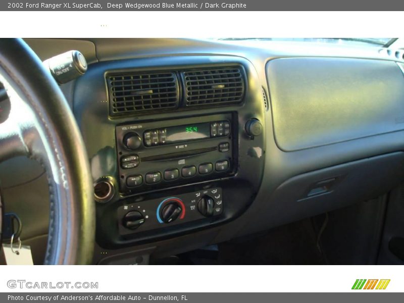 Deep Wedgewood Blue Metallic / Dark Graphite 2002 Ford Ranger XL SuperCab