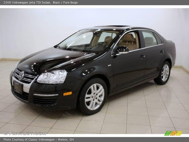 Black / Pure Beige 2006 Volkswagen Jetta TDI Sedan