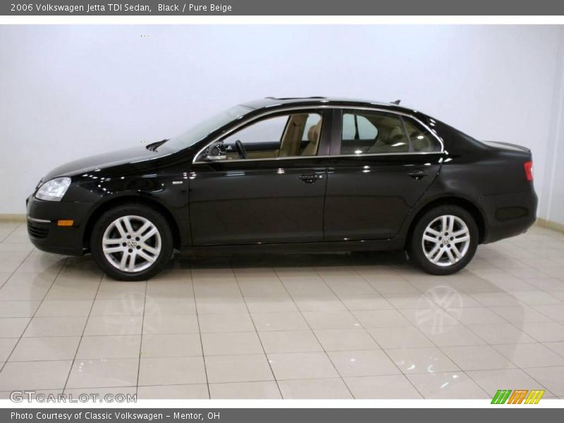 Black / Pure Beige 2006 Volkswagen Jetta TDI Sedan