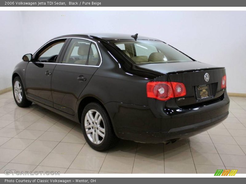 Black / Pure Beige 2006 Volkswagen Jetta TDI Sedan