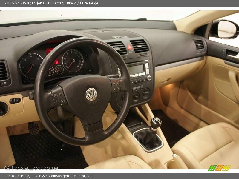 Black / Pure Beige 2006 Volkswagen Jetta TDI Sedan
