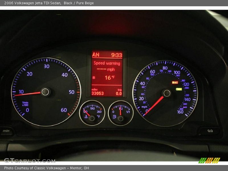 Black / Pure Beige 2006 Volkswagen Jetta TDI Sedan