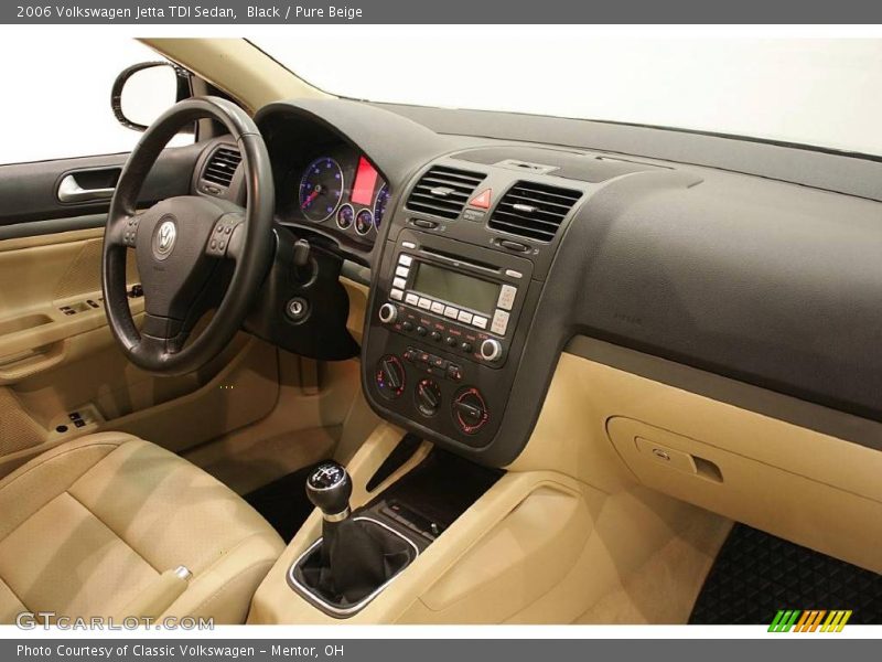 Black / Pure Beige 2006 Volkswagen Jetta TDI Sedan