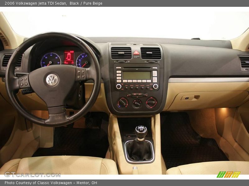 Black / Pure Beige 2006 Volkswagen Jetta TDI Sedan