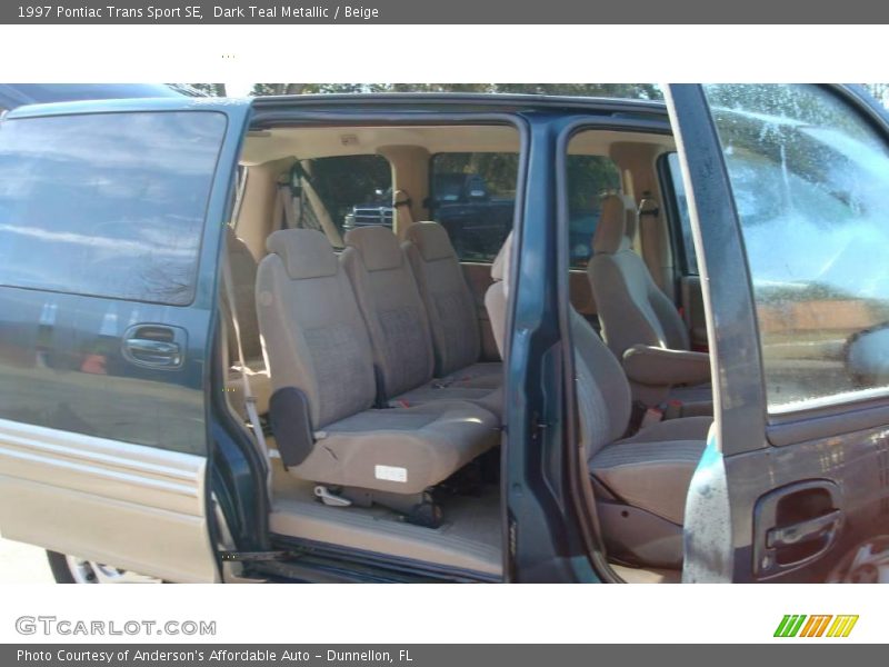 Dark Teal Metallic / Beige 1997 Pontiac Trans Sport SE