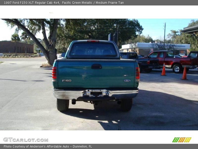 Pacific Green Metallic / Medium Prairie Tan 1997 Ford F150 XLT Regular Cab 4x4