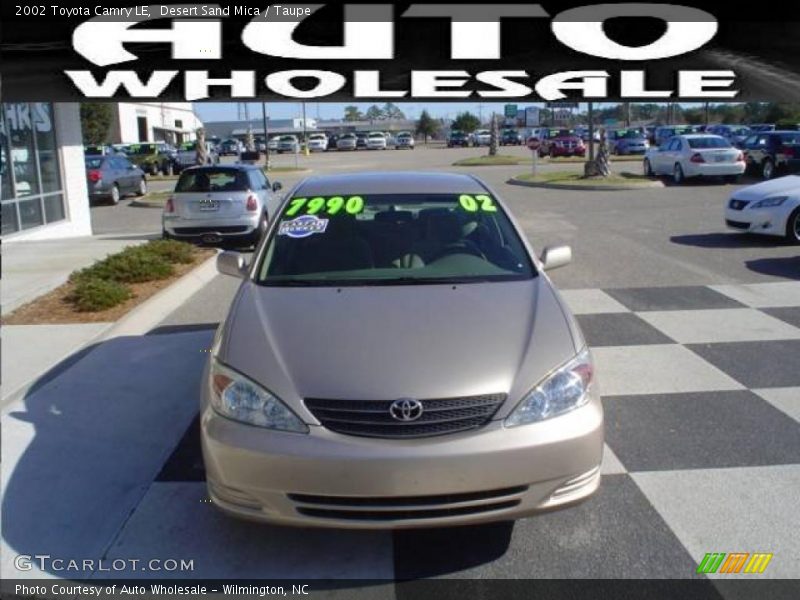 Desert Sand Mica / Taupe 2002 Toyota Camry LE