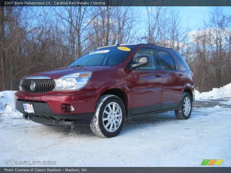 Cardinal Red Metallic / Neutral 2007 Buick Rendezvous CX