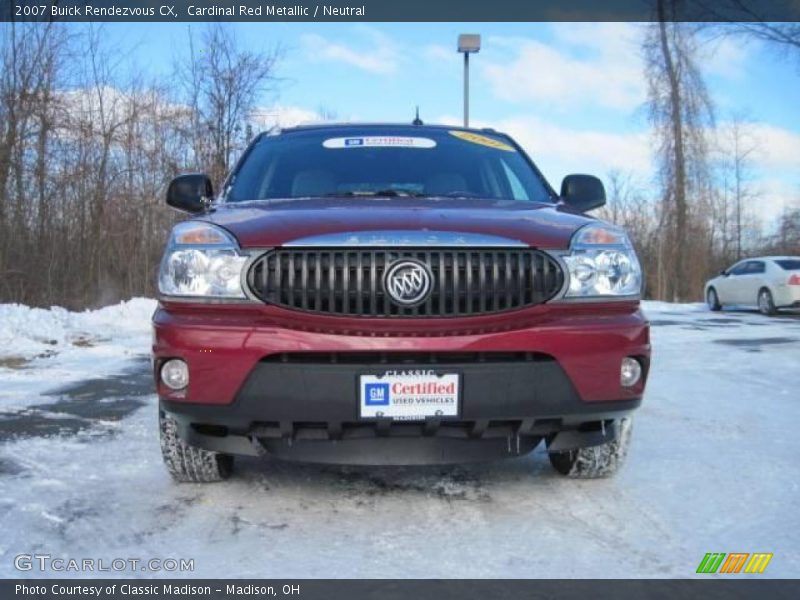 Cardinal Red Metallic / Neutral 2007 Buick Rendezvous CX