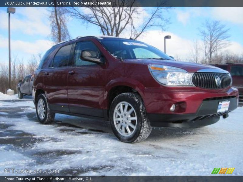Cardinal Red Metallic / Neutral 2007 Buick Rendezvous CX