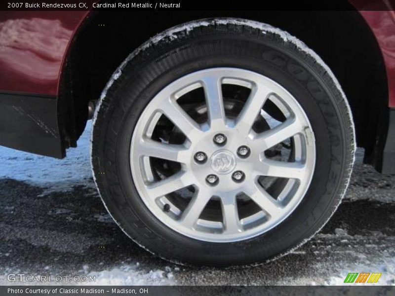 Cardinal Red Metallic / Neutral 2007 Buick Rendezvous CX