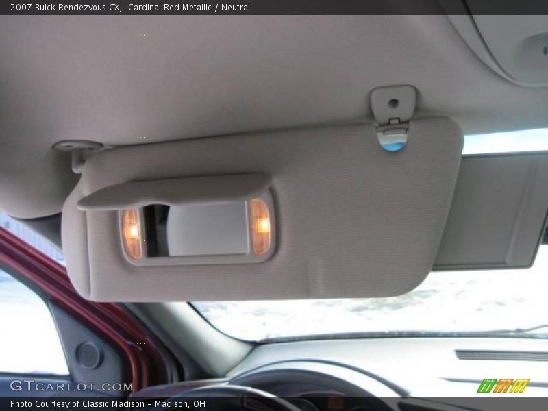 Cardinal Red Metallic / Neutral 2007 Buick Rendezvous CX