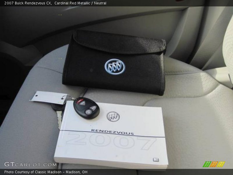 Cardinal Red Metallic / Neutral 2007 Buick Rendezvous CX