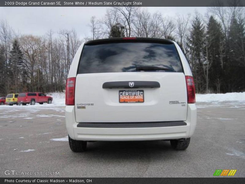 Stone White / Medium Slate Gray/Light Shale 2009 Dodge Grand Caravan SE
