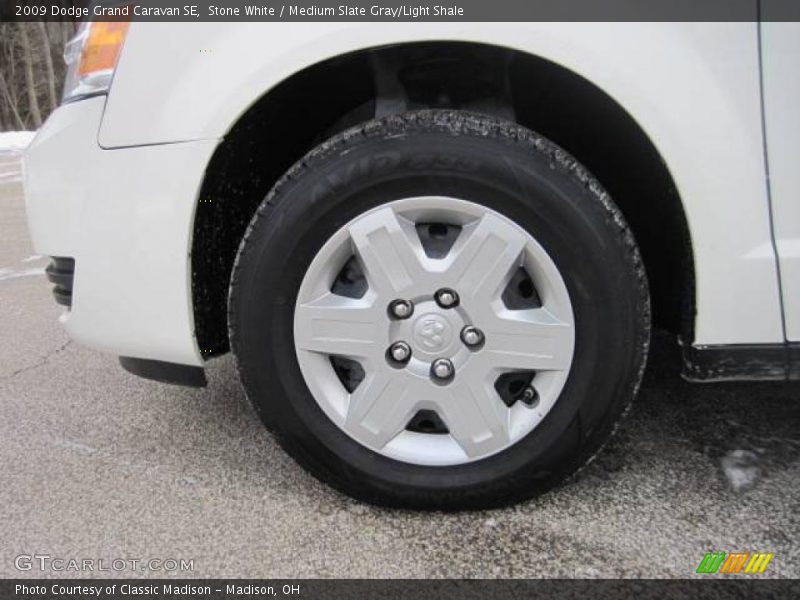 Stone White / Medium Slate Gray/Light Shale 2009 Dodge Grand Caravan SE