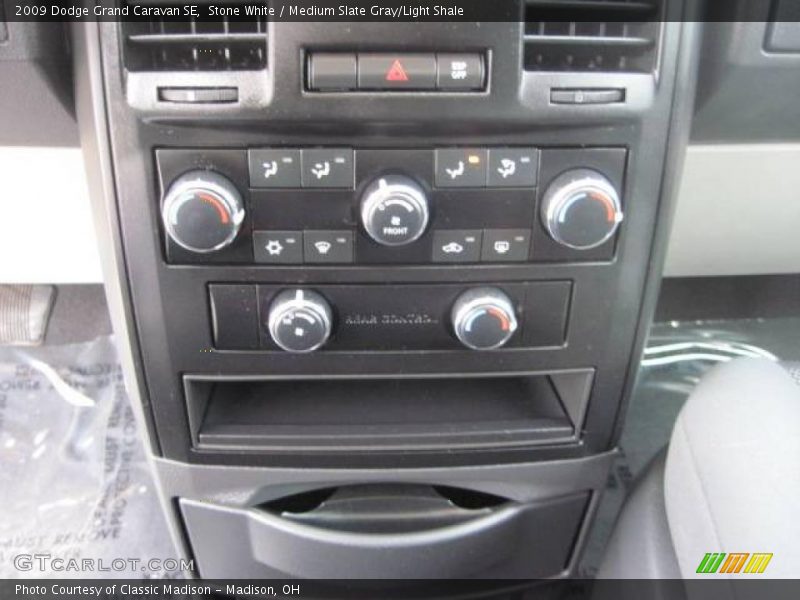 Stone White / Medium Slate Gray/Light Shale 2009 Dodge Grand Caravan SE