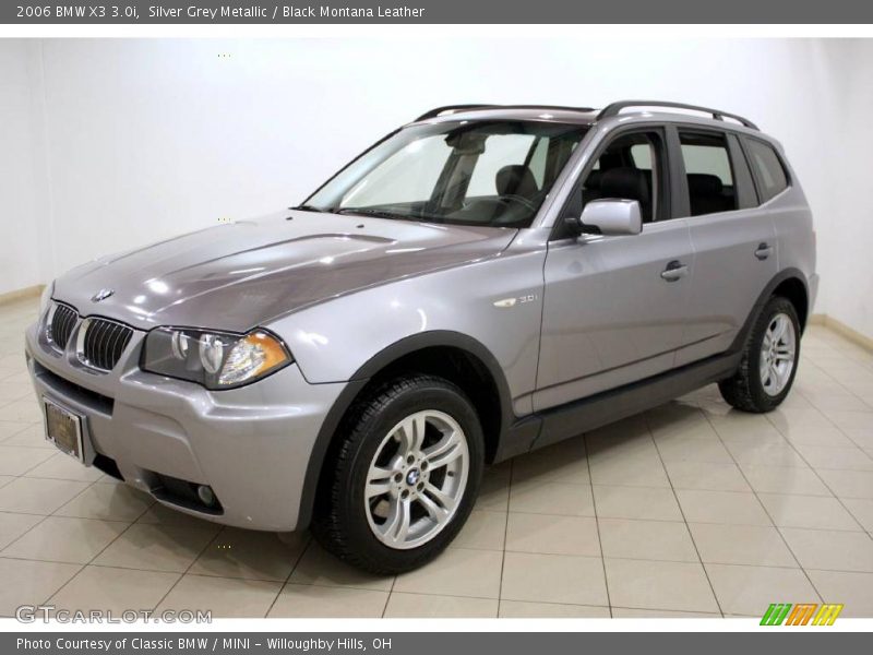 Silver Grey Metallic / Black Montana Leather 2006 BMW X3 3.0i
