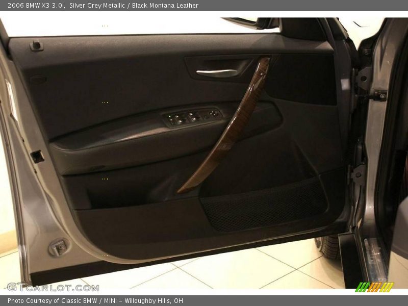 Silver Grey Metallic / Black Montana Leather 2006 BMW X3 3.0i