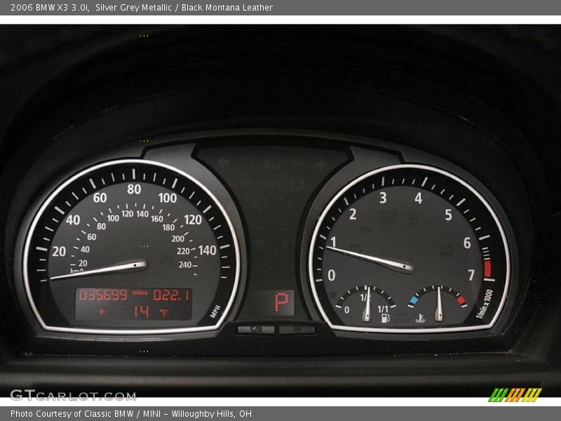 Silver Grey Metallic / Black Montana Leather 2006 BMW X3 3.0i