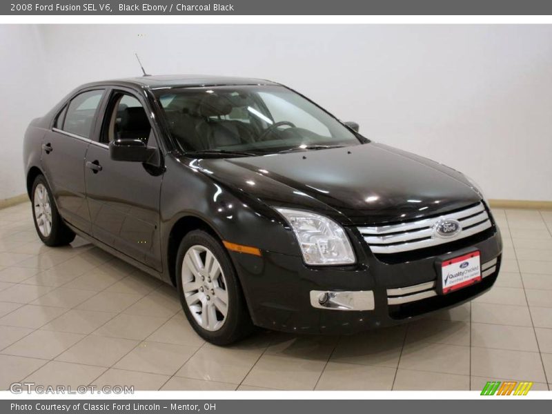 Black Ebony / Charcoal Black 2008 Ford Fusion SEL V6
