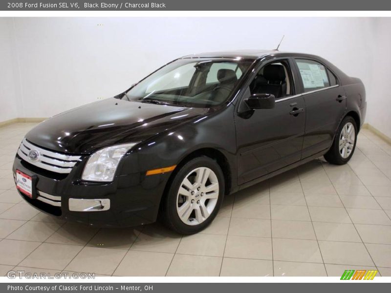 Black Ebony / Charcoal Black 2008 Ford Fusion SEL V6