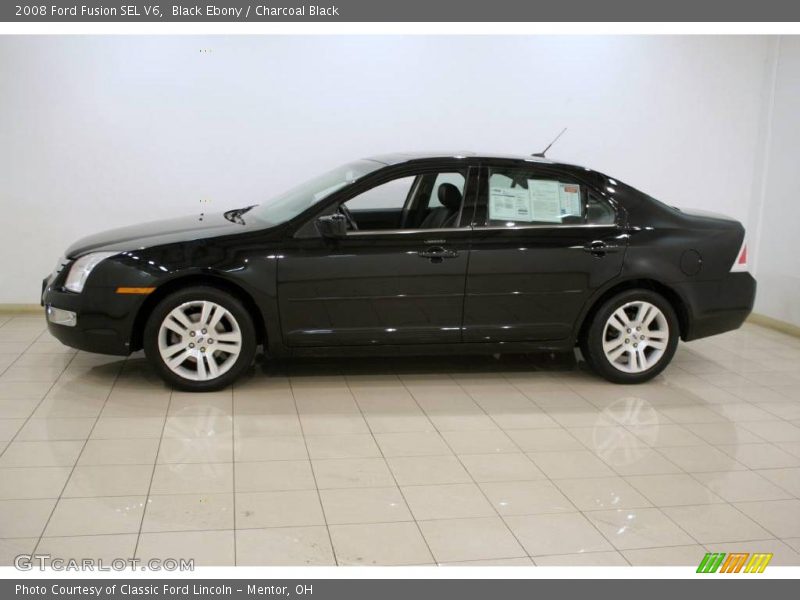 Black Ebony / Charcoal Black 2008 Ford Fusion SEL V6