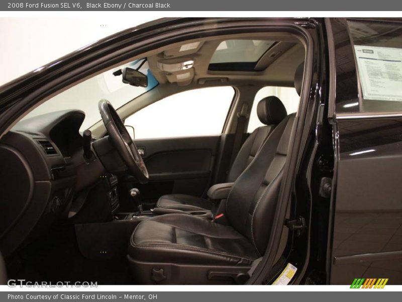 Black Ebony / Charcoal Black 2008 Ford Fusion SEL V6