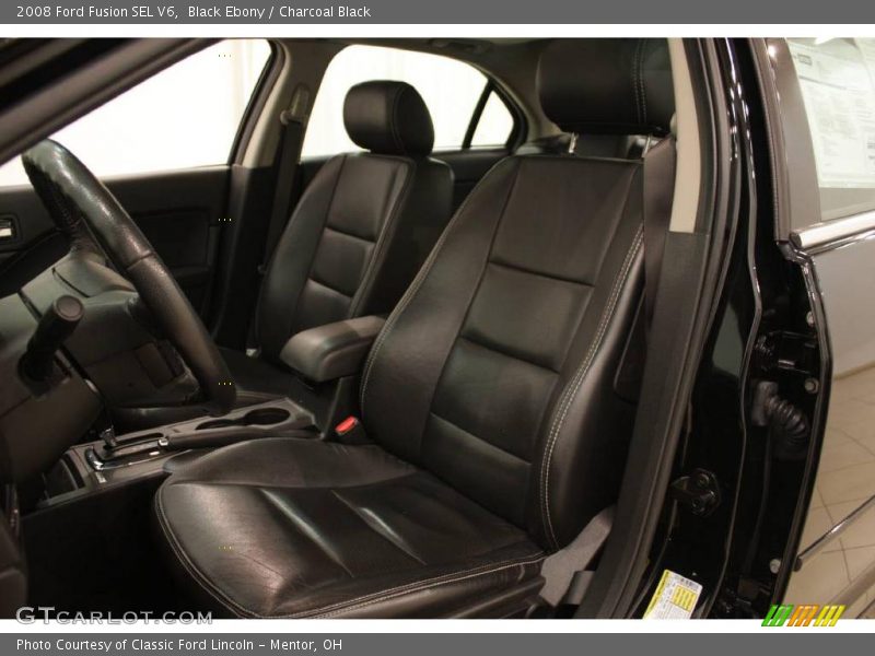 Black Ebony / Charcoal Black 2008 Ford Fusion SEL V6