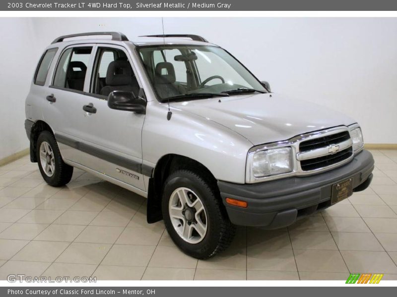 Silverleaf Metallic / Medium Gray 2003 Chevrolet Tracker LT 4WD Hard Top