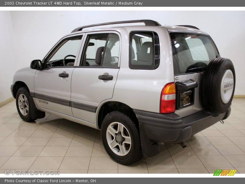 Silverleaf Metallic / Medium Gray 2003 Chevrolet Tracker LT 4WD Hard Top