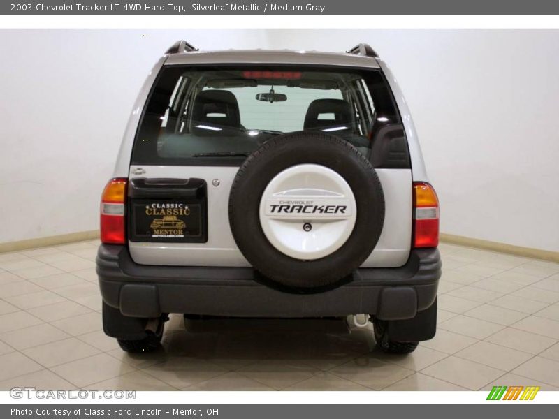 Silverleaf Metallic / Medium Gray 2003 Chevrolet Tracker LT 4WD Hard Top