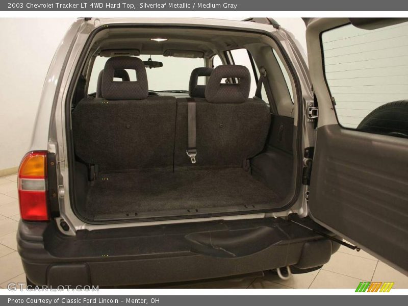 Silverleaf Metallic / Medium Gray 2003 Chevrolet Tracker LT 4WD Hard Top