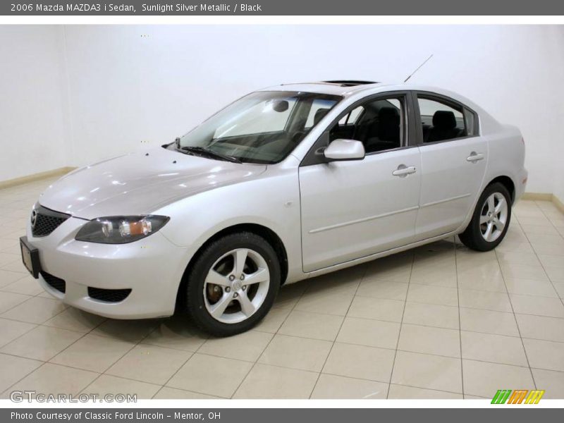 Sunlight Silver Metallic / Black 2006 Mazda MAZDA3 i Sedan
