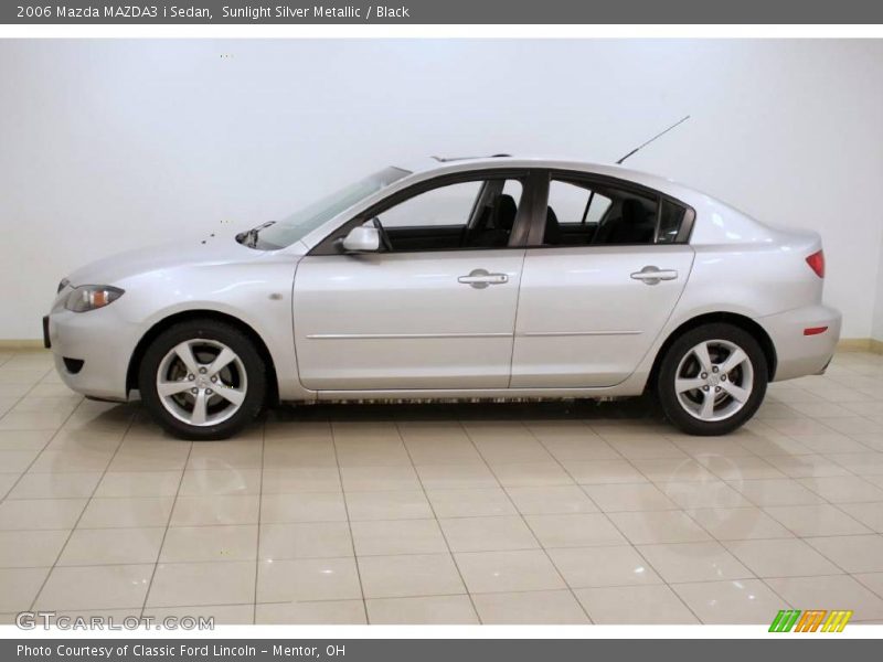 Sunlight Silver Metallic / Black 2006 Mazda MAZDA3 i Sedan